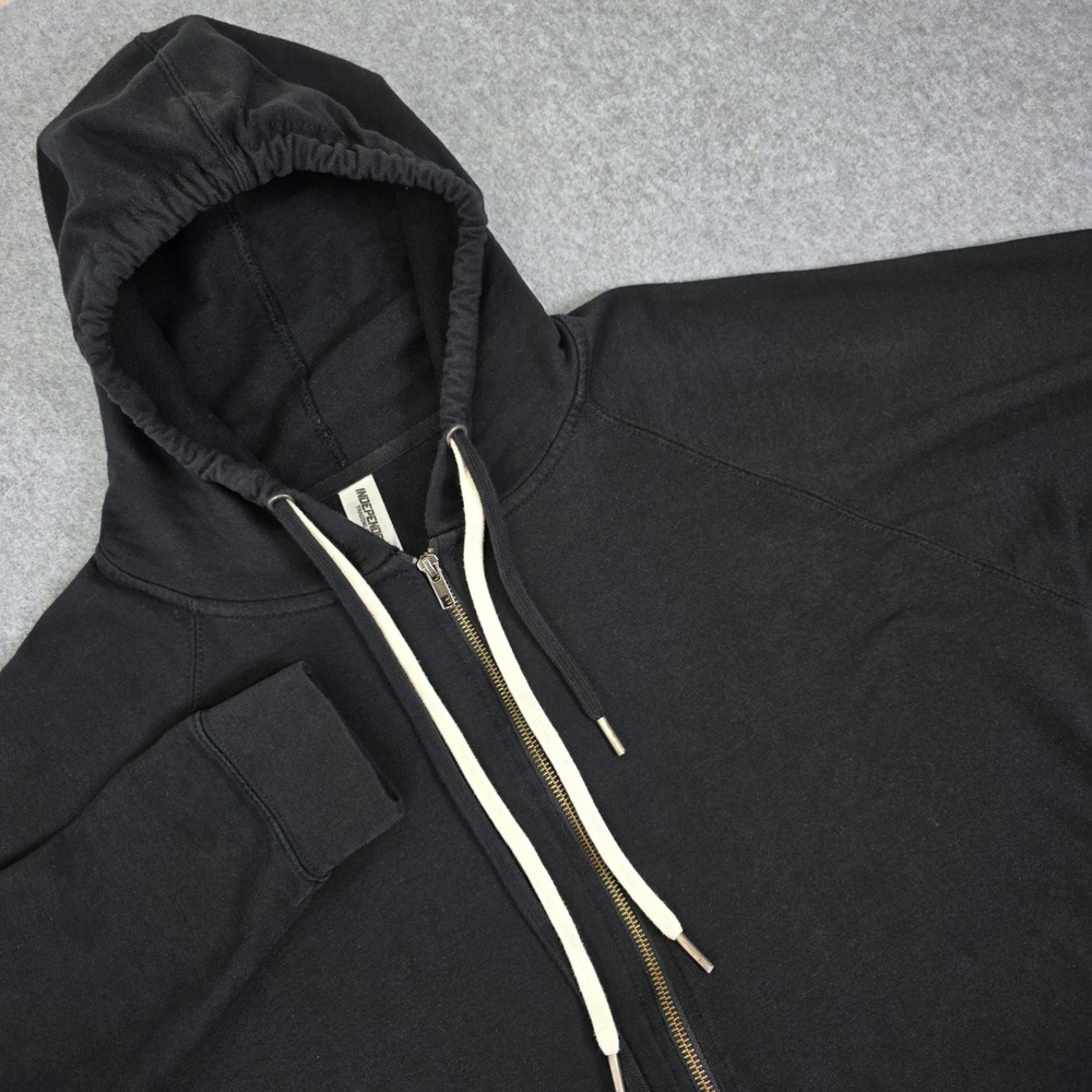 Independent Trading Company Full Zip Hoodie Men's Size 2XL Black Double Sided
